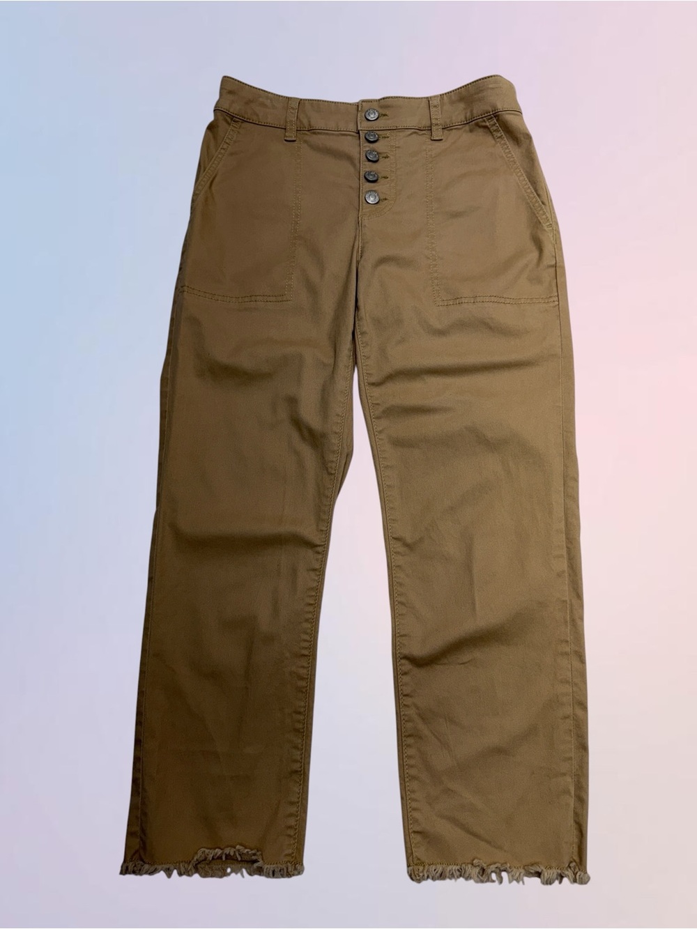 LOFT Women’s 4P Raw Ankle Skinny Khaki Pants